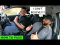 Learner demonstrates how to pass a driving test