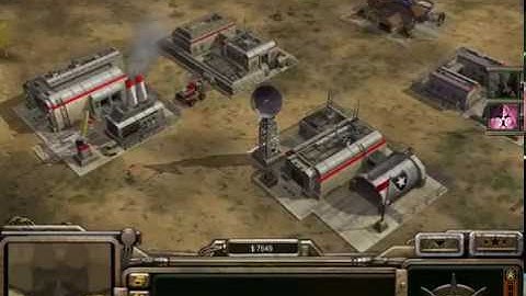 Command and Conquer Generals 1vs7 brutal army