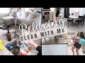 Relaxing cleaning | Calming clean with me  | After dark cleaning routine 🌙