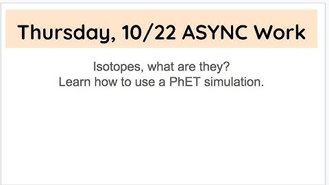 2020.10.22 Isotopes on PhET