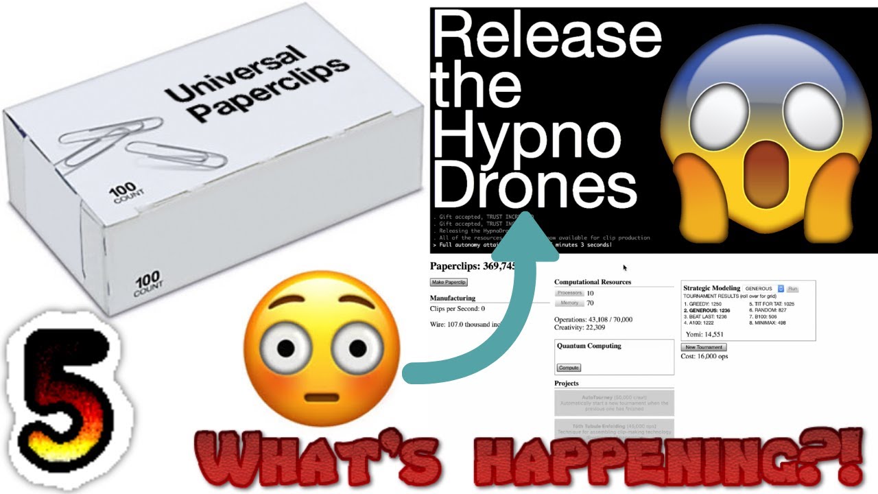 Universal Paperclips Episode 5: HYPNODRONES!! - YouTube