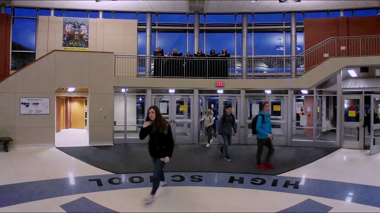 High School Choir Holiday in the Hallway YouTube