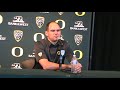 Coach Mark Helfrich at Oregon Football Media Day