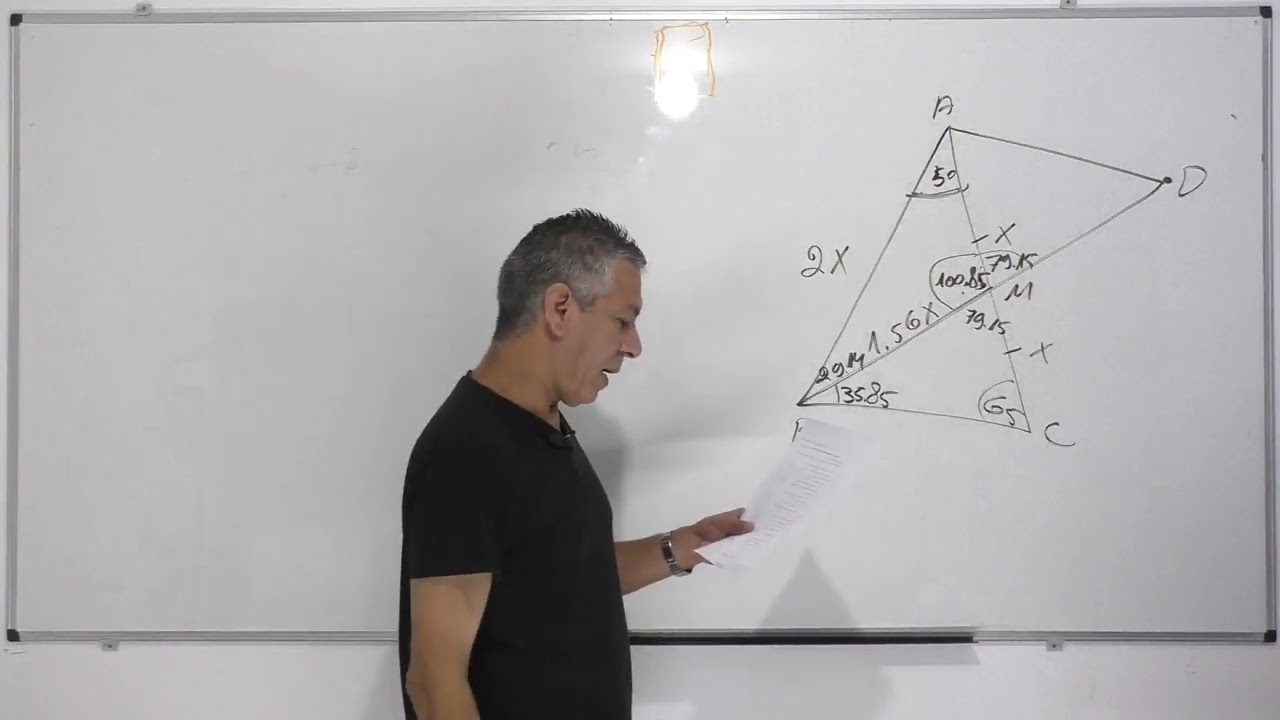 בגרות 581 קיץ 2014 מועד א שאלה 5-טריגונומטריה עם מעגל.