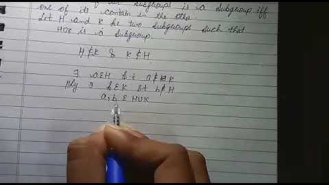 The union of two subgroups is a subgroup iff one contain in the other|| Group Theory|| Mathematics||