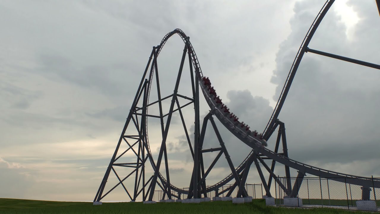 220' Custom Hyper Coaster (Including POVs with Gs[ Reaper ] Nolimits 2 Roller Coaster Simulator