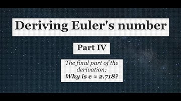 Deriving Euler