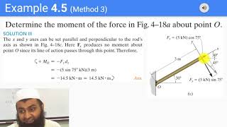 Lecture # 12 Basic Engineering Mechanics (Principal of Moments + Examples)