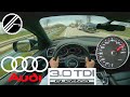 Audi q5 30 v6 tdi quattro s tronic 245 ps top speed drive german autobahn with no speed limit pov