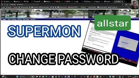 SUPERMON - ALLSTAR - CHANGE PASSWOORD