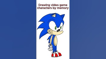 Drawing video game characters by memory  #viral #trend #funny #edit #shorts