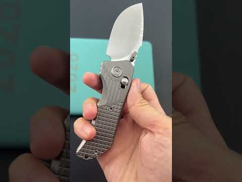KB KNIVES KB415A Jarpen Folding Knife Sandblast Titanium Handle 2.36'' Hand Rubbed Satin CPM S90V