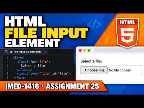 HTML File Input Element Tutorial | Page 51 | 25-File-Input-Element.html