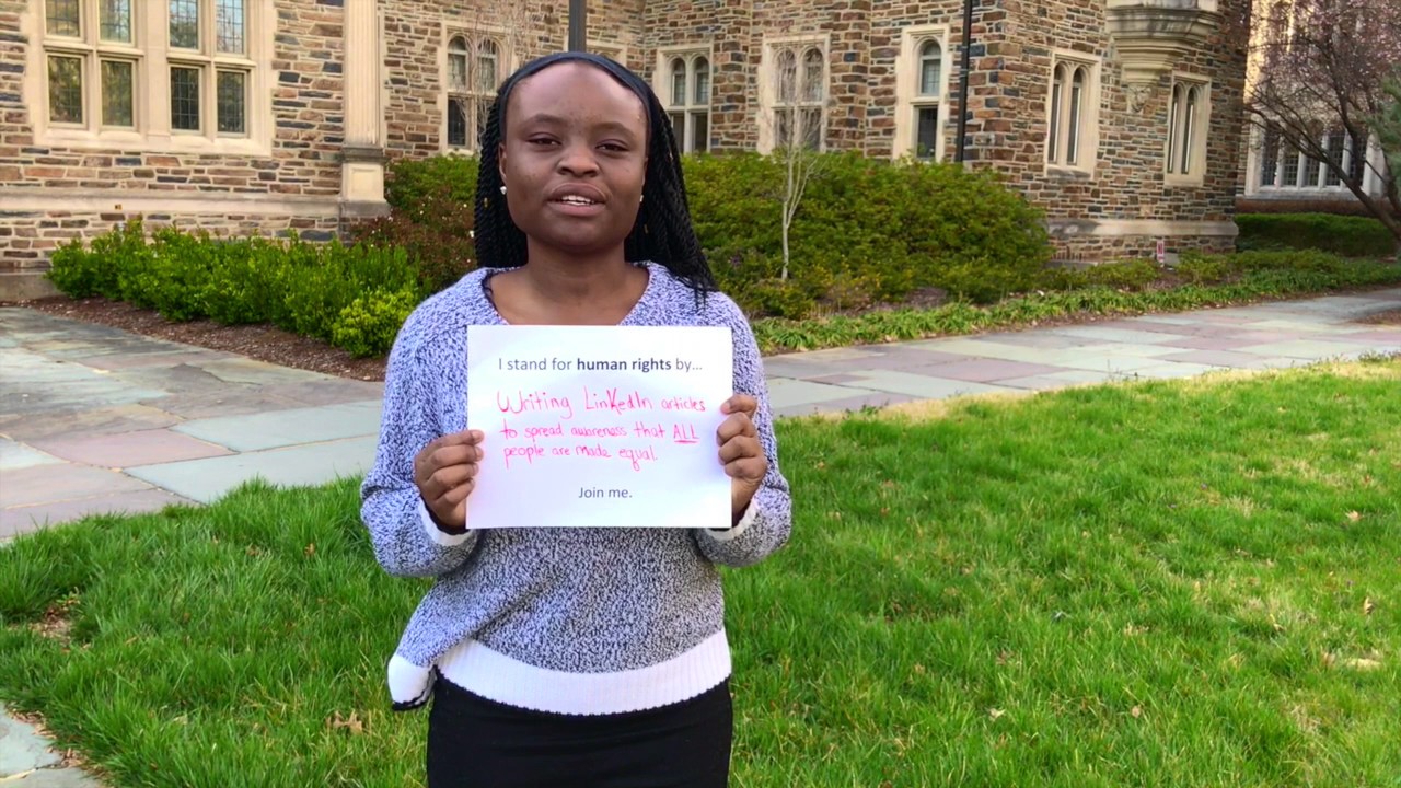 I Stand for Human Rights By...