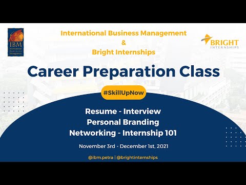 Skill Up Now - Career Preparation with International Business Management Universitas Kristen Petra