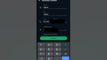 #whatsapp enregistrer un nouveau contact depuis l