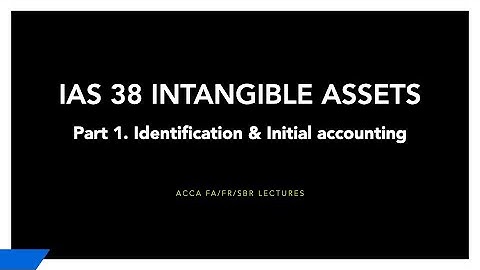 ACCA FA/FR/SBR LECTURE - IAS 38 Intangible Assets