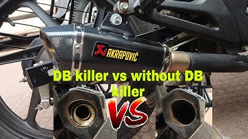 AKRAPOVIC EXHAUST DETAIL REVIEW  DB KILLER VS WITHOUT DB KILLER