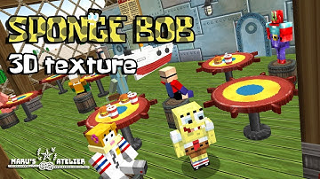 [Minecraft]SpongeBob: THE KRUSTY KRUB with 3DTexture