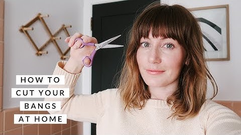 How to Trim Your Bangs At Home • Zooey Deschanel Style Hair