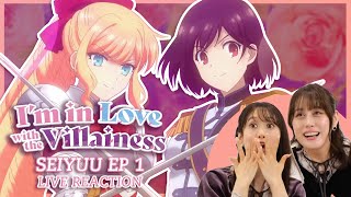 Live Reaction to I'm In Love With The Villainess Episode 1 ft. Yu Serizawa and Karin Nanami