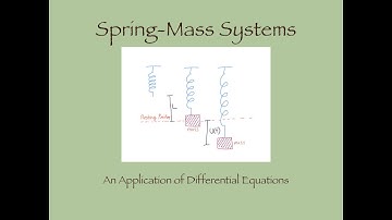 An Application of Differential Equations: Spring mass system