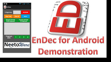 EnDec for Android by NeetoWare Encode Decode Messages Quick Demo