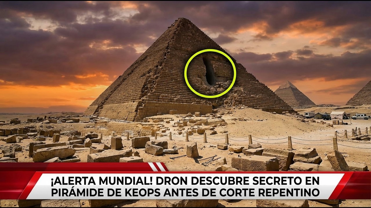 ¡Dron entra en zona PROHIBIDA de Keops! Lo que grabó aterrorizó a los científicos