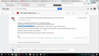 How to Fix Youtube 500 Internal Server Error