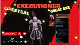 Great Axe Life Steal Executions ( BloodDrinker New World PVP ) Season 4