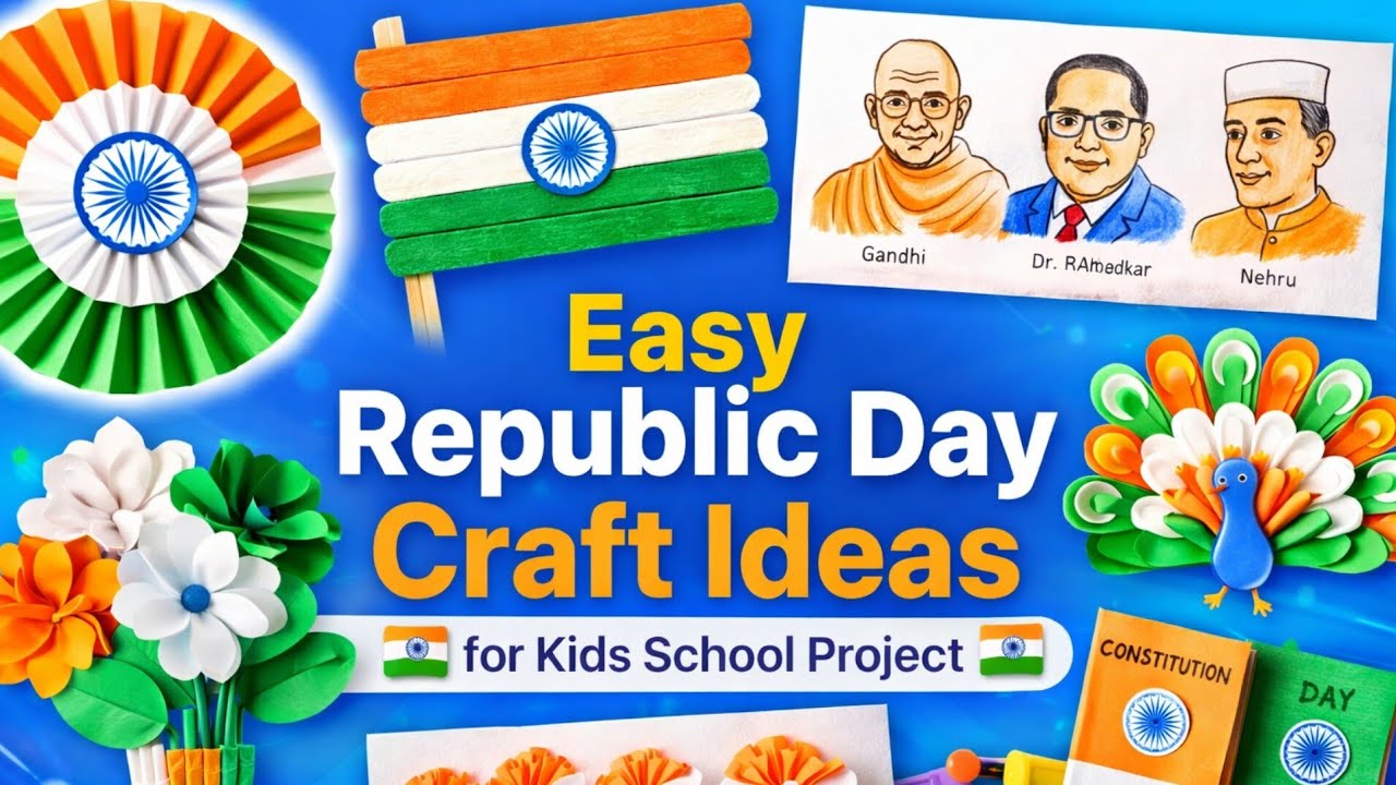 Republic Day Craft for Kids | School Project26 January Craft Ideas |  