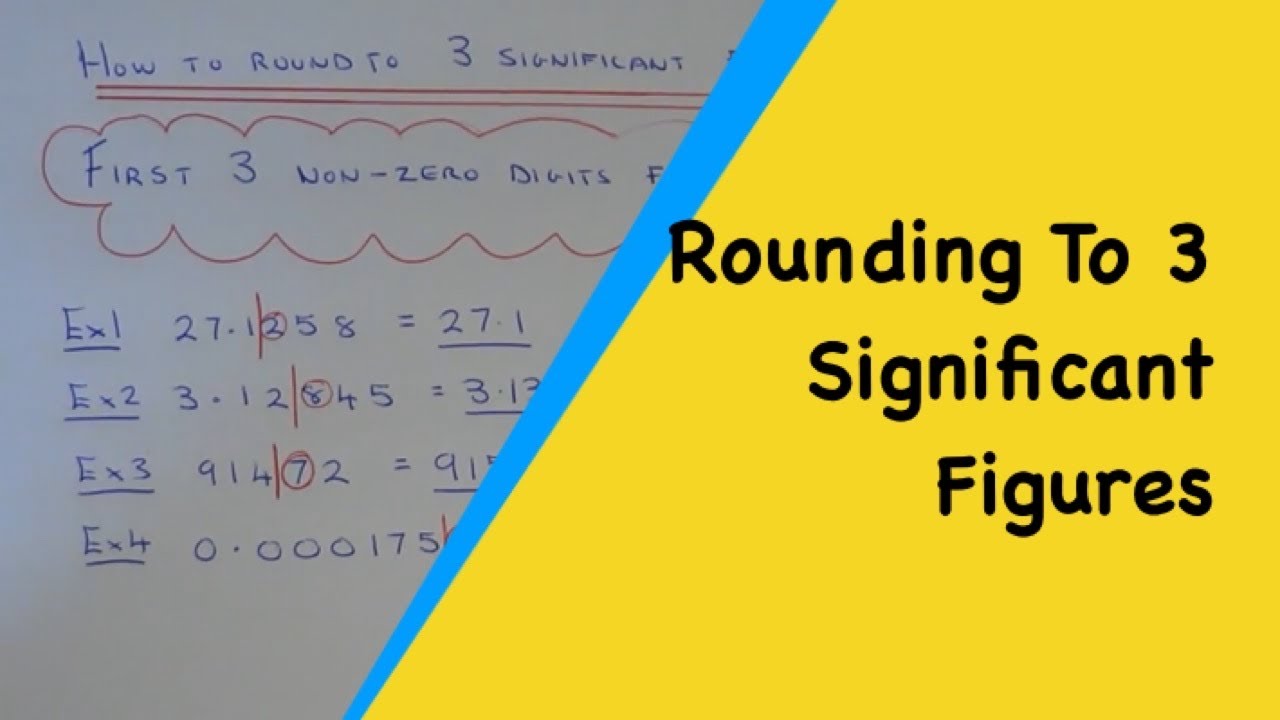 3 Significant Figures. How To Round Any Number Off To 3 Significant  Questions. 