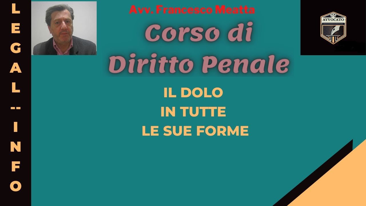 Forme del dolo - Pt.3 - Lezione di diritto penale 40