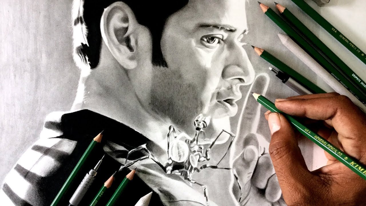 Artist Shubham Dogra - Pencil Sketch of Mahesh Babu drawn by me today.. :)  How's it guys? | Facebook