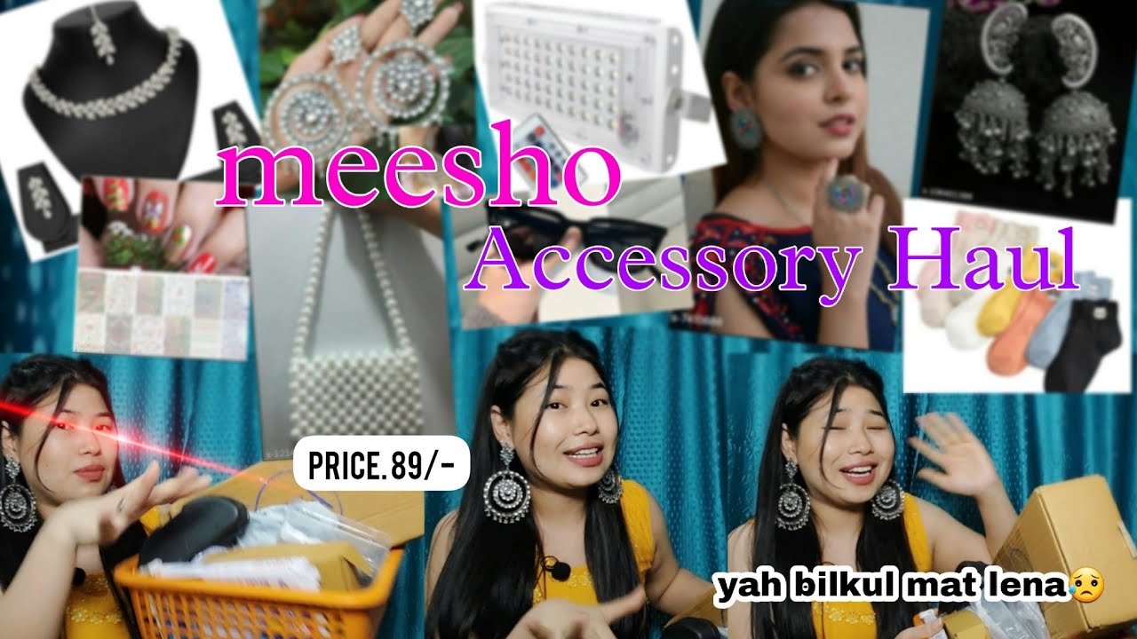 *Meesho jewellery* HUGE accessory items just under ₹250/ Meesho Haul