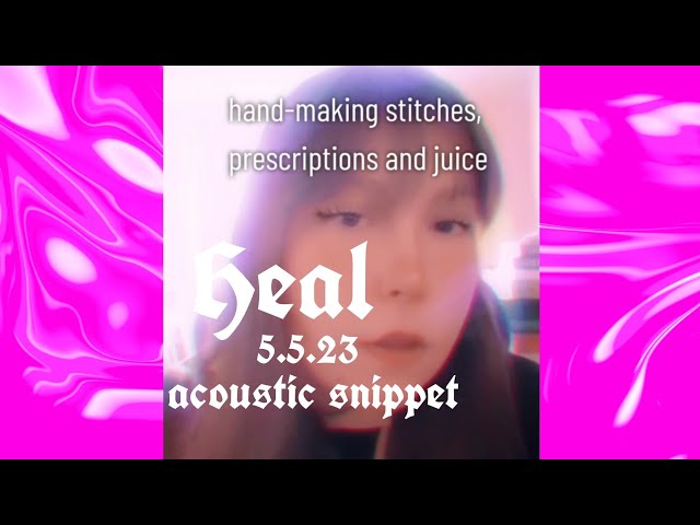 Bless The Writer- Heal (acoustic snippet) #shorts class=