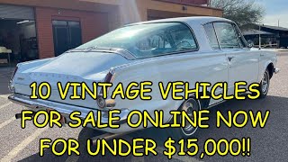 Episode #47: 10 Pre-1980 Classic Vehicles for Sale Online Now Across North America For Under $15,000
