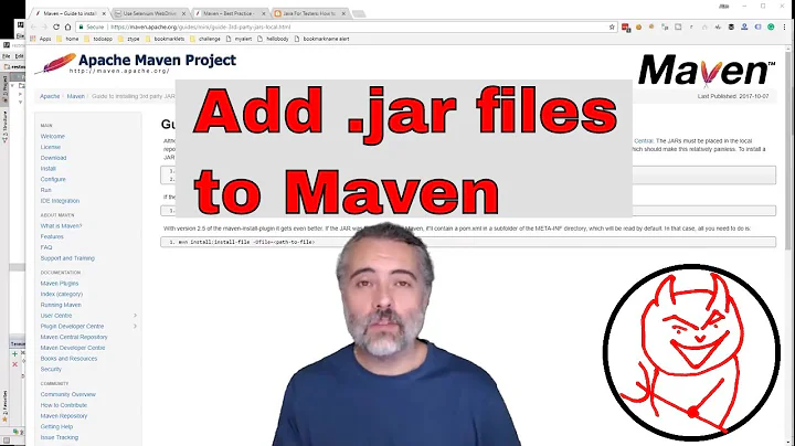 How to work with a `.jar` file in your local maven setup : Add, Install, Use dependency