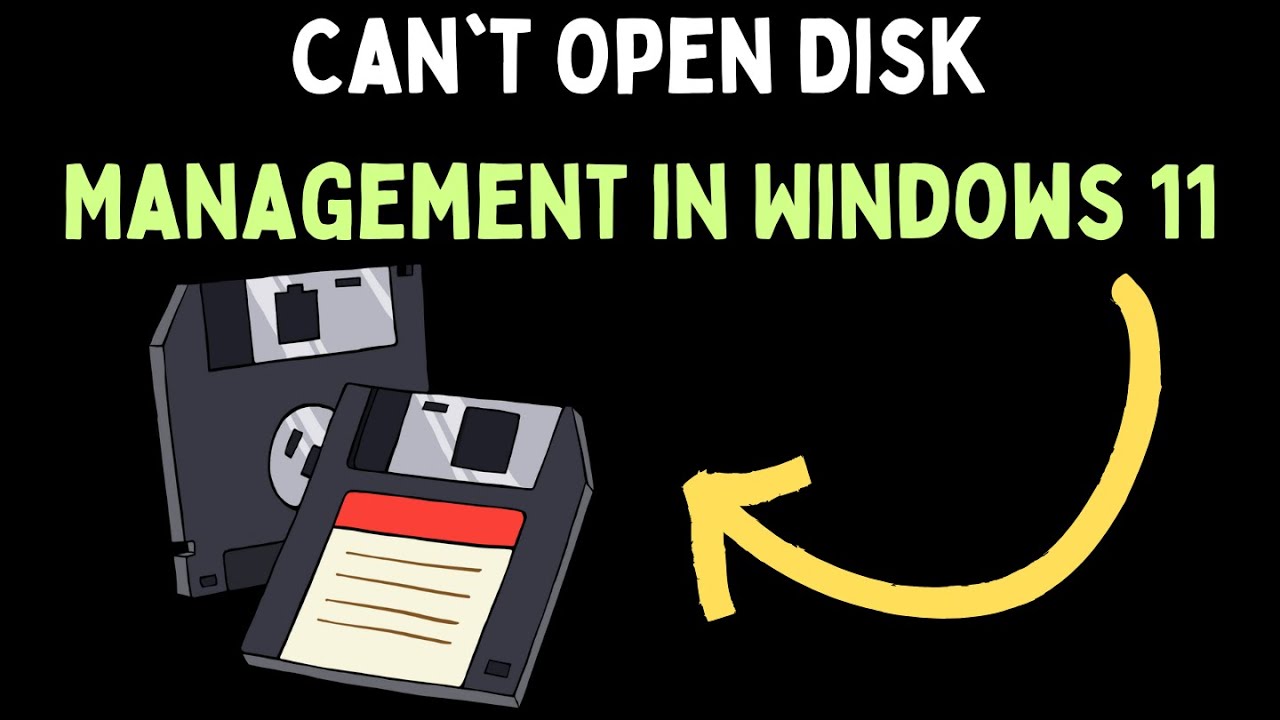 How to Fix Can't Open Disk Management in Windows 11 - YouTube