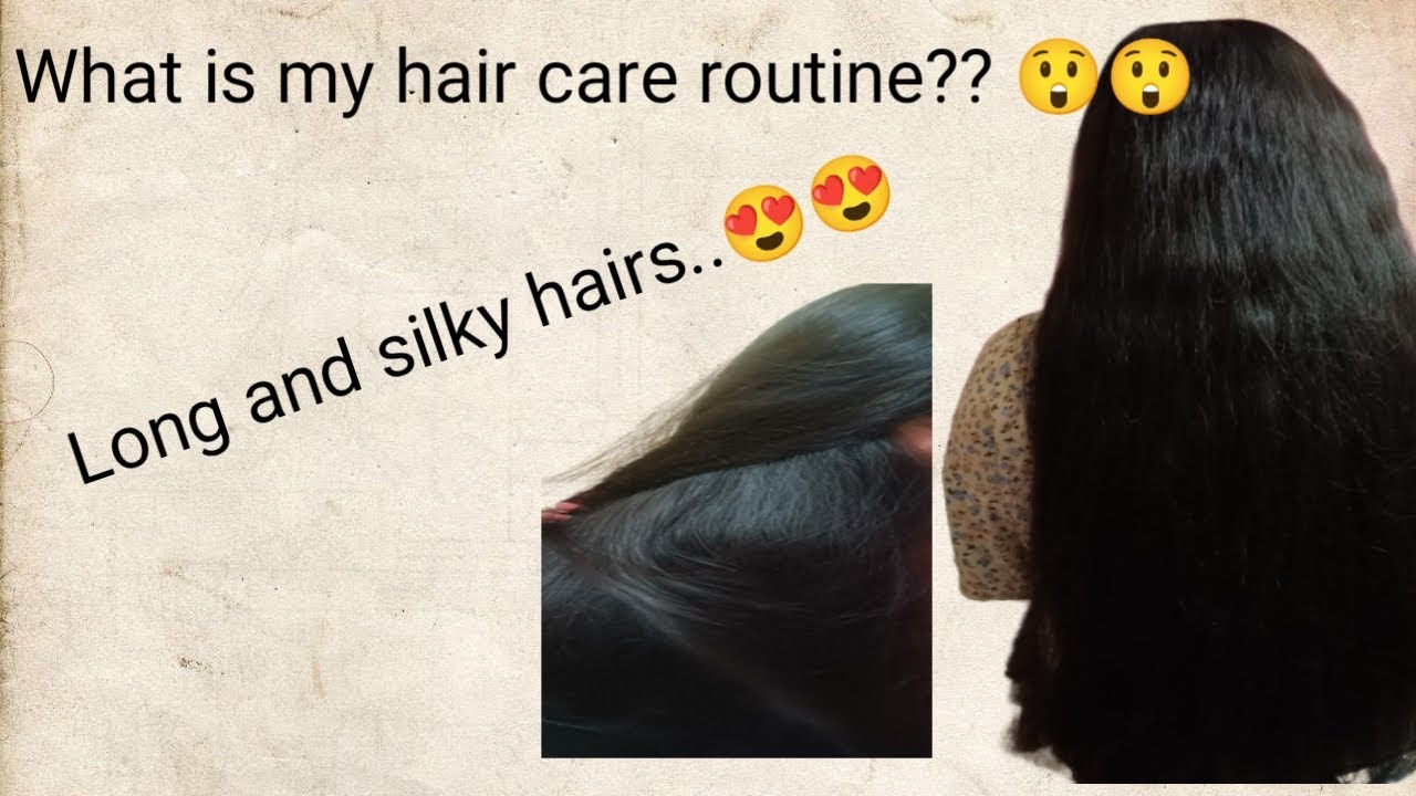 Hair care routine for long and silky hairs..😮 Dandruff issue? 😰