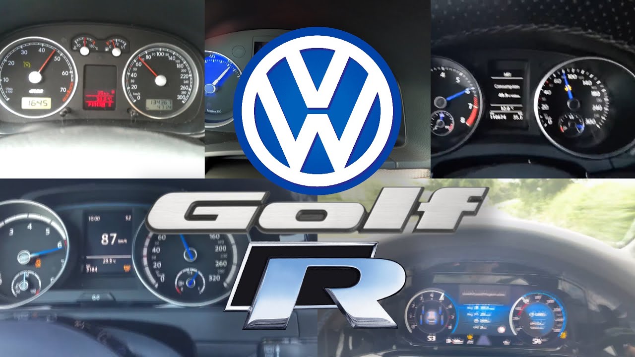 Volkswagen GOLF R Acceleration Battle | 0-100 - YouTube