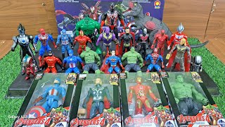 UNBOXING this AVENGERS marvel toys, superhero, ironman, thor, hulk, superman, spiderman,@DZAKAtoys