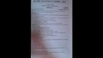 Class 10 HP Board science question paper Series-A (2019) 😃😯🥰