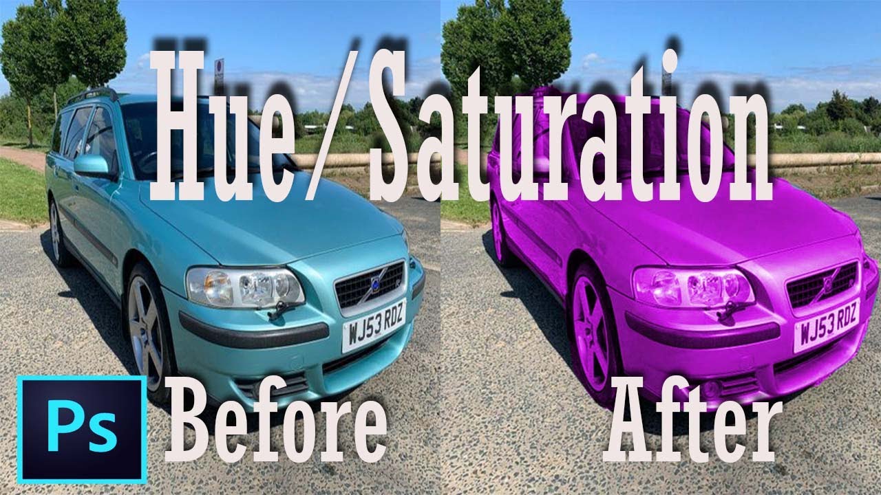 Photoshop Tutorial - How to apply Hue/Saturation - YouTube