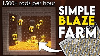 Minecraft 1.20 Blaze XP Farm Tutorial - 1000  Rods Per Hour