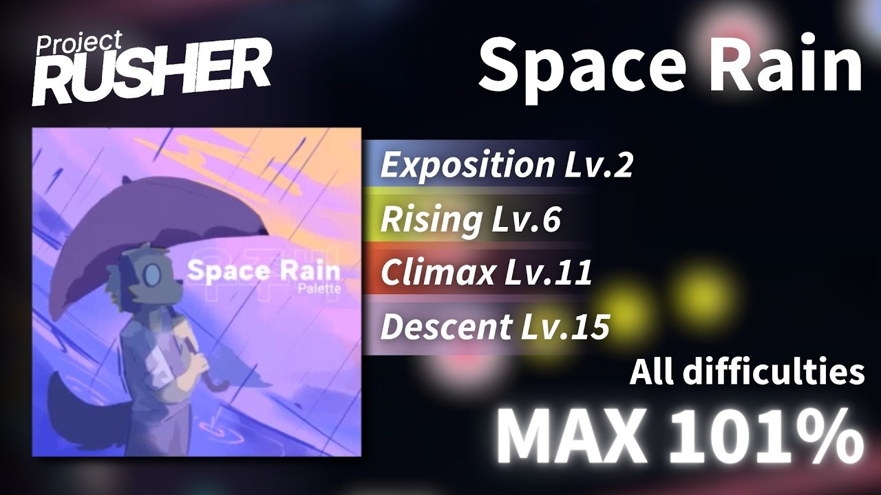 [Project : RUSHER] Space Rain (All Difficulties) MAX 101% - YouTube