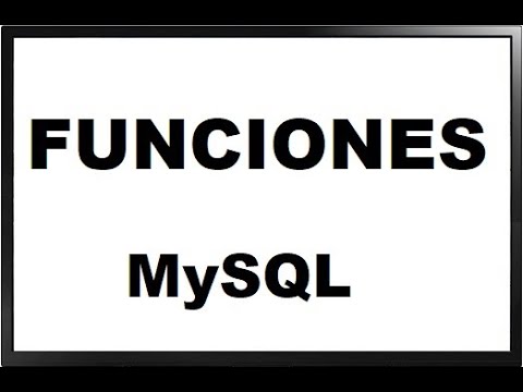 Funciones en MySQL