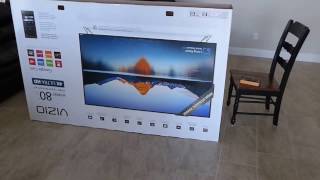 80" VIZIO MOUNTED ON THE WALL!!!