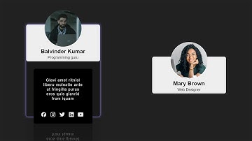 Team Section Hover Effect Using HTML  and  CSS