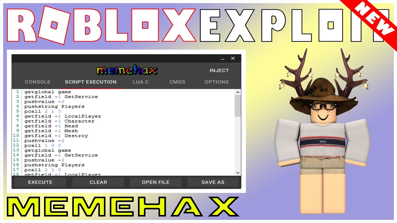 New Roblox Exploit Memehax Patched Script Executor Fire Btools And More Youtube - roblox memehax